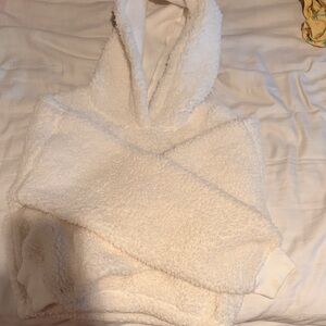 Gilly Hicks Cream Fleece Hoodie